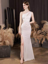 Load image into Gallery viewer, The Ixoria White Toga Evening Cut Out Mermaid Dress