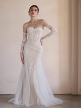 Load image into Gallery viewer, The Ricci Wedding Bridal Tube Gown - WeddingConfetti