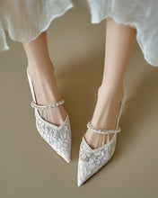 Load image into Gallery viewer, The Aspher Wedding Bridal Silver Heels