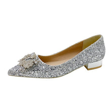 Load image into Gallery viewer, The Pentunia Wedding Bridal Crystal Flats (Available in 2 colours)