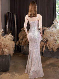 The Perlize Sleeveless Evening Dress