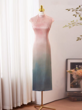 Load image into Gallery viewer, The Wisteria Ombre Cheongsam Gown - WeddingConfetti
