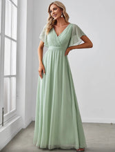 Load image into Gallery viewer, The Peony Flare Sleeves Dress (Available in 10 colours) - WeddingConfetti