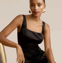 Load image into Gallery viewer, The Soree Evening Sleeveless Black Mermaid Dress