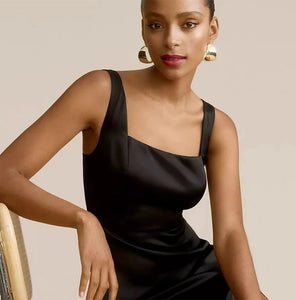 The Soree Evening Sleeveless Black Mermaid Dress