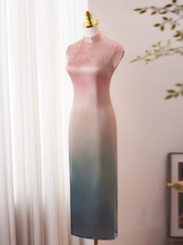 Load image into Gallery viewer, The Wisteria Ombre Cheongsam Gown - WeddingConfetti