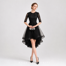 Load image into Gallery viewer, The Louise Long Sleeve Black High Low Gown (Available in 3 Colours)