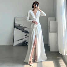 Load image into Gallery viewer, The Yvellte Evening Long Sleeves Mermaid Dress (Available in 2 Colours)