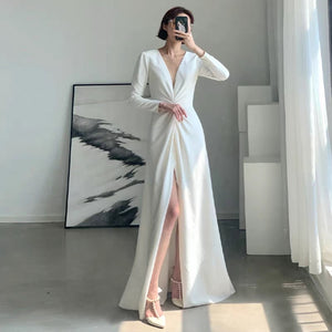 The Yvellte Evening Long Sleeves Mermaid Dress (Available in 2 Colours)