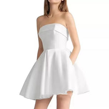 Load image into Gallery viewer, The Coris White Short Tube Dress
