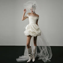 Load image into Gallery viewer, The Petrise Off Shoulder Gown - WeddingConfetti