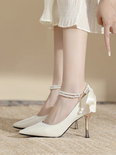 Load image into Gallery viewer, The Hazelle Wedding Bridal Heels (Available in 2 colours) - WeddingConfetti