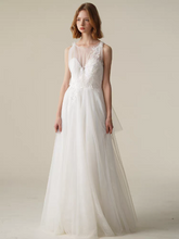 Load image into Gallery viewer, The Ressaly Wedding Bridal Sleeveless Gown - WeddingConfetti