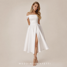 Load image into Gallery viewer, The Freyja Off Shoulder Gown - WeddingConfetti