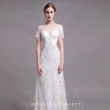 Load image into Gallery viewer, The Riley Wedding Bridal Short Sleeves Gown - WeddingConfetti