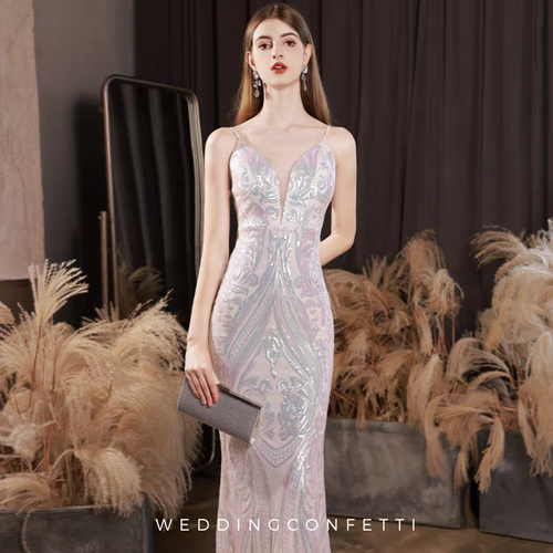 The Perlize Sleeveless Evening Dress