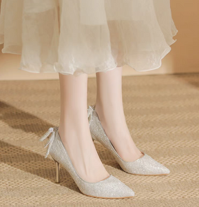 The Klary Wedding Bridal Glitter Heels