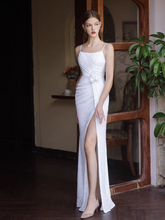 Load image into Gallery viewer, The Sleeveless High Slit Sequined Dress (Available in 2 Colours)