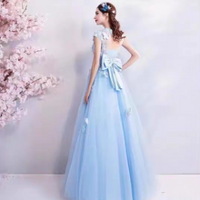 Load image into Gallery viewer, The Mikayla Allure Blue Sleeveless Gown