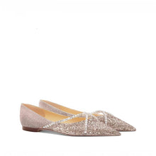 Load image into Gallery viewer, The Hanny Wedding Bridal Champagne Flats