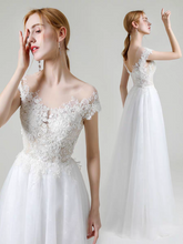 Load image into Gallery viewer, The Rosalle Wedding Bridal Off Shoulder Gown - WeddingConfetti
