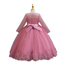 Load image into Gallery viewer, The Janny Flower Girl Dress (Long Sleeves) (Available in 4 colours) - WeddingConfetti