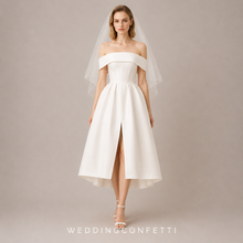 Load image into Gallery viewer, The Luella Wedding Bridal Off Shoulder White Dress