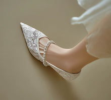 Load image into Gallery viewer, The Aspher Wedding Bridal Silver Heels