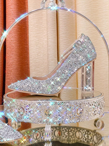 The Clarisbelle Wedding Bridal Crystal Heels (Available in 3 Colours)