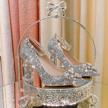 Load image into Gallery viewer, The Clarisbel Wedding Bridal Crystal Heels (Available in 3 colours)