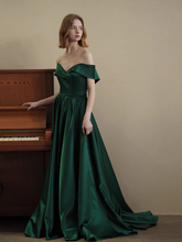 Load image into Gallery viewer, The Agence Satin Off Shoulder Gown (Available in 2 Colours)