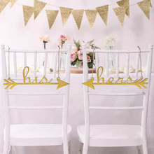 Load image into Gallery viewer, Wedding Decor - Her &amp; His Chair Sign / Photography Prop - WeddingConfetti