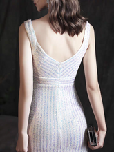 Load image into Gallery viewer, The Lerenta White Sequined Dress
