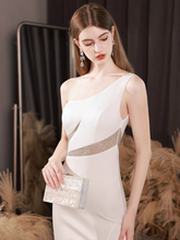 Load image into Gallery viewer, The Lorensa Toga White Mermaid Dress
