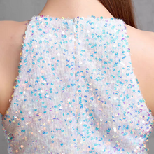 Load image into Gallery viewer, The Gina Halter White/Pink/Green/Grey/Black/Red/Gold Glitter Dress