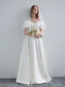 The Perlina Wedding Bridal Off Shoulder Gown