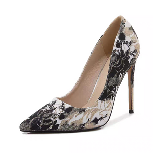 The Tian Oriental Floral Heels (Available in 3 Colours)