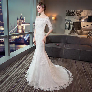The Renalyda Wedding Bridal Lace Off Shoulder Gown (Available in 2 Styles)
