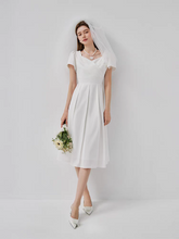 Load image into Gallery viewer, The Emmie Wedding Bridal Midi Dress (Available in 2 colours)