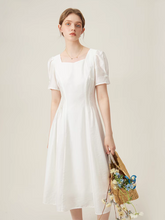 Load image into Gallery viewer, The Erinda Wedding Bridal White Short Sleeve Dress