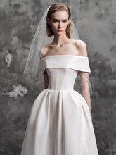 Load image into Gallery viewer, The Luella Wedding Bridal Off Shoulder White Dress