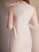 Load image into Gallery viewer, The Tessa White Ruched Dress