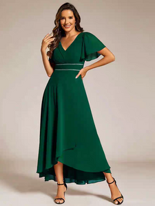 The Armenia Flare Short Sleeves Gown (Available in 3 Colours)