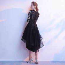 Load image into Gallery viewer, The Louise Long Sleeve Black High Low Gown (Available in 3 Colours)