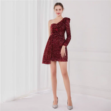 Load image into Gallery viewer, The Regene Sequined Toga Short Dress (Available in 6 Colours)