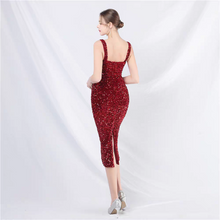 Load image into Gallery viewer, The Benita Sequined Sleeveless Midi Dress (Available in 8 Colours)