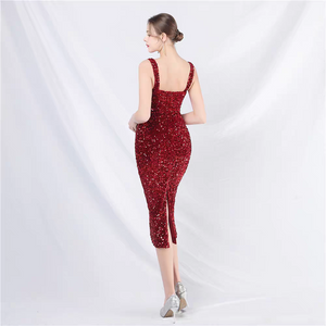 The Benita Sequined Sleeveless Midi Dress (Available in 8 Colours)