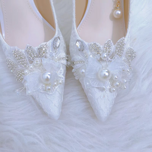 The Rhonda White Bridal Heels