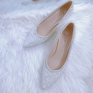 The Retcha White Bridal Heels