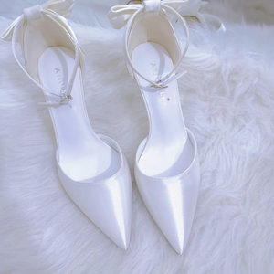 The Shiroi White Bridal Heels